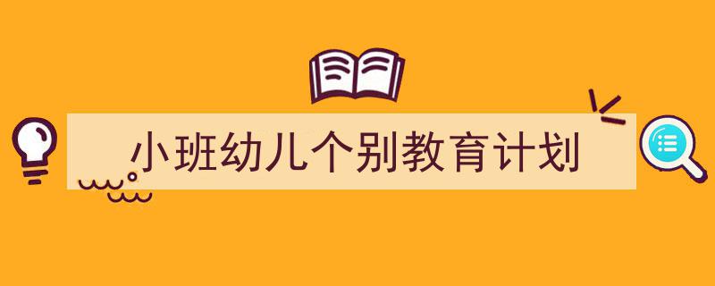 小班幼儿个别教育计划如何写我教你。（精选5篇）"/