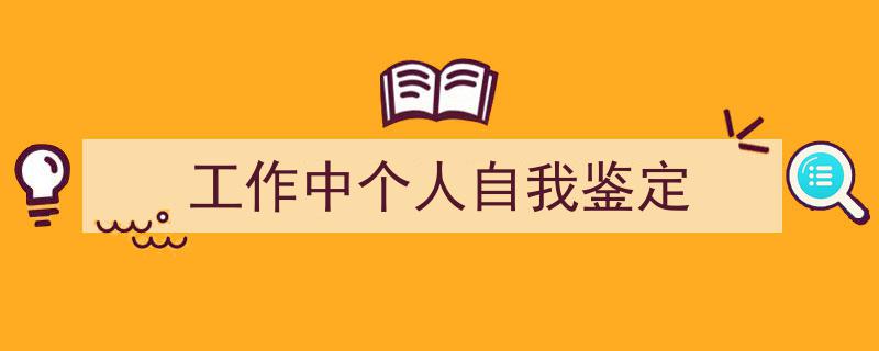 怎么写《工作中个人自我鉴定》才能拿满分？（精选5篇）"/