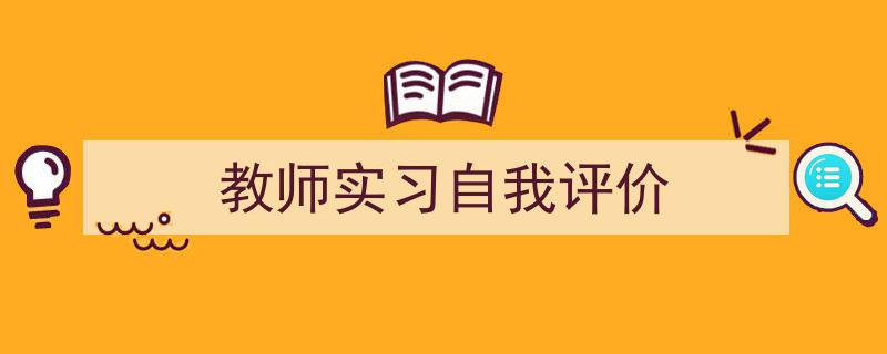 教师实习自我评价如何写我教你。（精选5篇）"/