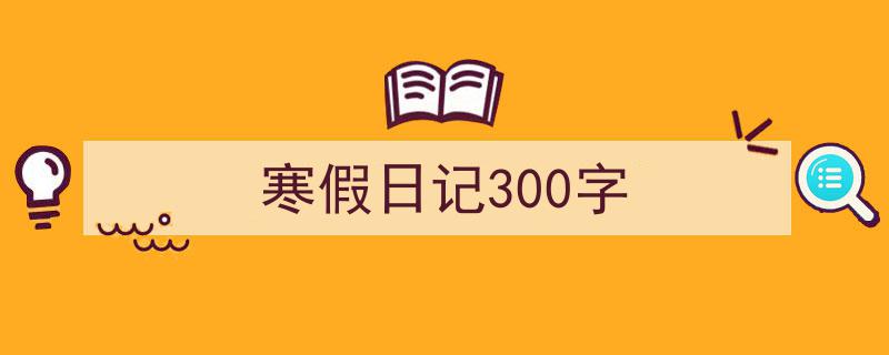 一篇文章轻松搞定《寒假日记300字》的写作。（精选5篇）"/