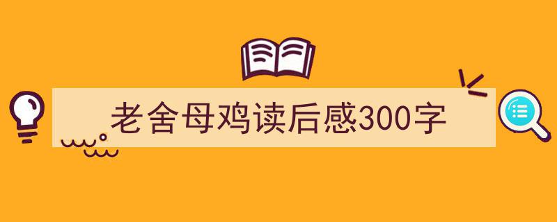 老舍母鸡读后感300字如何写我教你。（精选老舍母鸡读后感300字5篇）"/