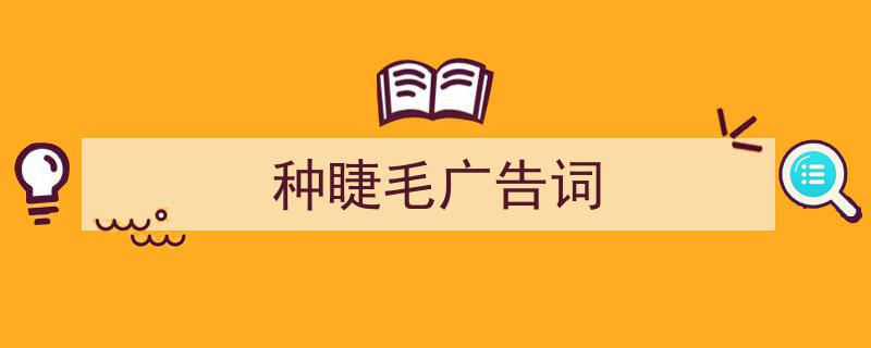 写作《种睫毛广告词》小技巧请记住这五点。（精选5篇）"/