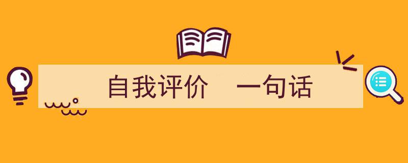 如何写《自我评价