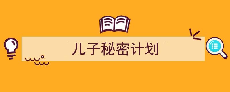 3招搞定《儿子秘密计划》写作。（精选5篇）"/