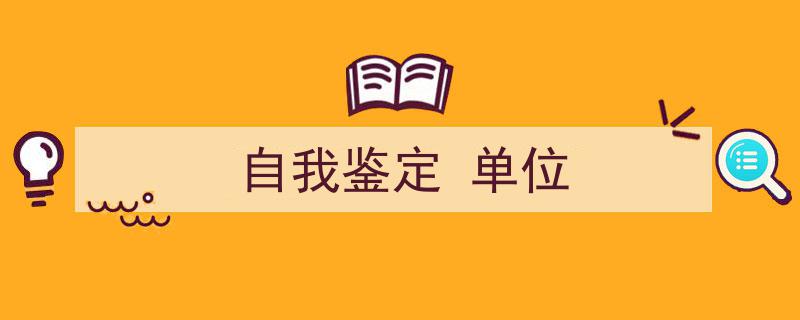 3招搞定《自我鉴定