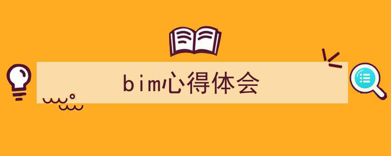 写作《bim心得体会》小技巧请记住这五点。(精选5篇)"/