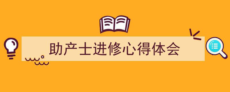 3招搞定《助产士进修心得体会》写作。(精选5篇)"/