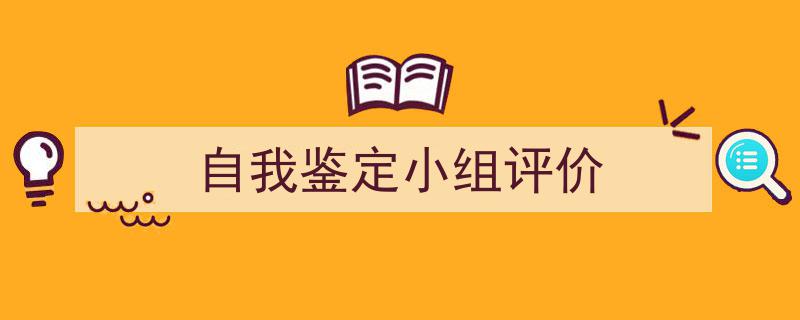 自我鉴定小组评价如何写我教你。（精选5篇）"/