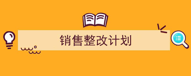 写作《销售整改计划》小技巧请记住这五点。(精选5篇)"/